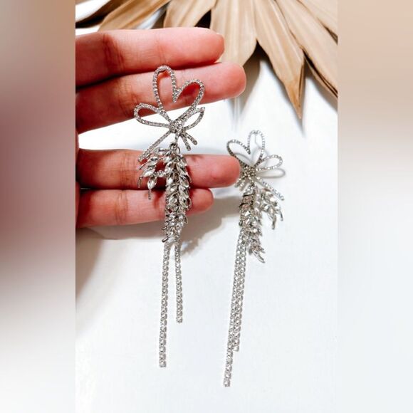 Heart drop earrings #1119 - Picture 4 of 4